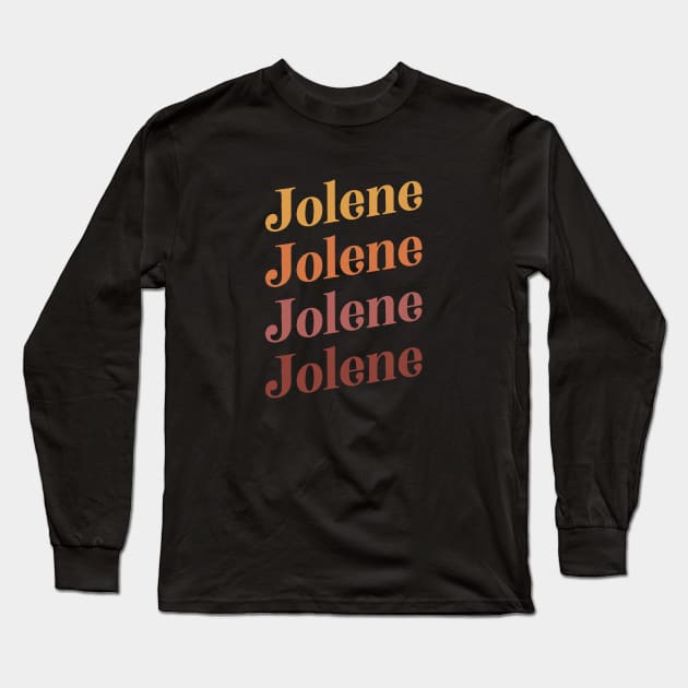 Jolene Retro Earth Toned Boho Design Long Sleeve T-Shirt by KodiakMilly